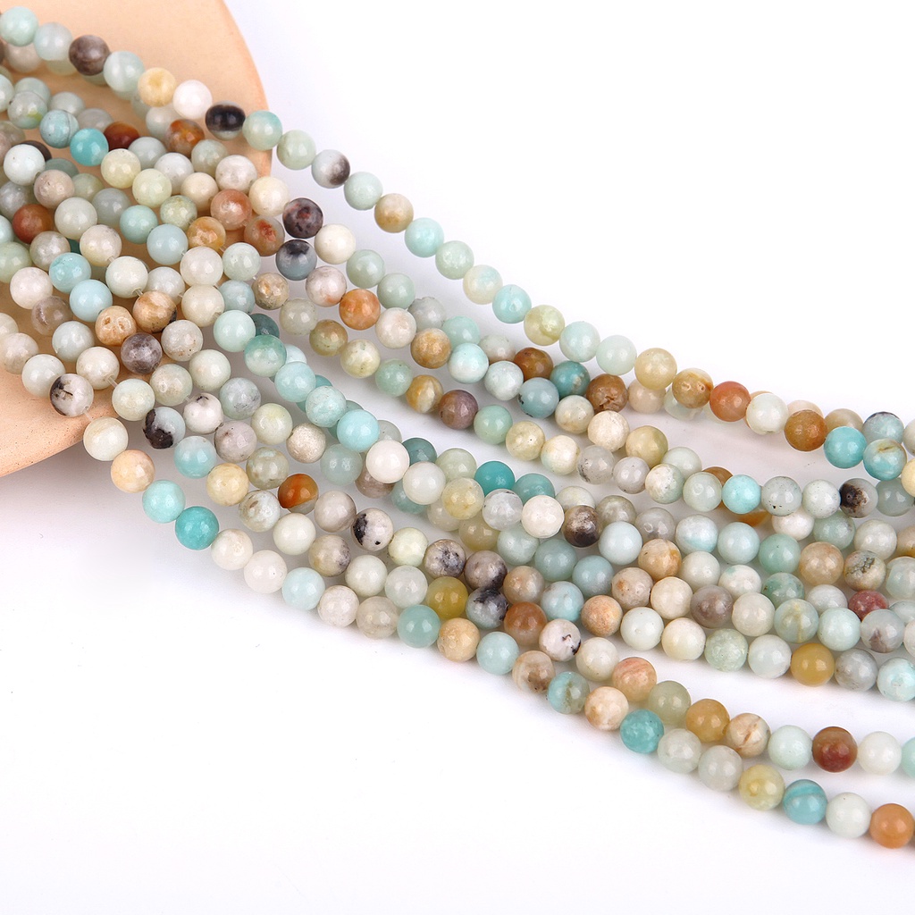 Chuỗi hạt đá nhân tạo 4/6/8/10/12mm dùng làm trang sức thủ công tinh xảo