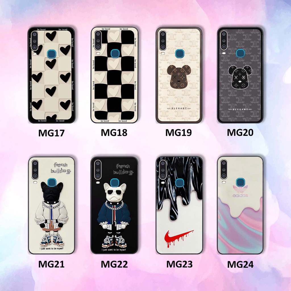 Ốp Vivo U10 / Y12 / Y15 / Y17 trái tim, thời trang, thể thao, ốp viền dẻo đẹp