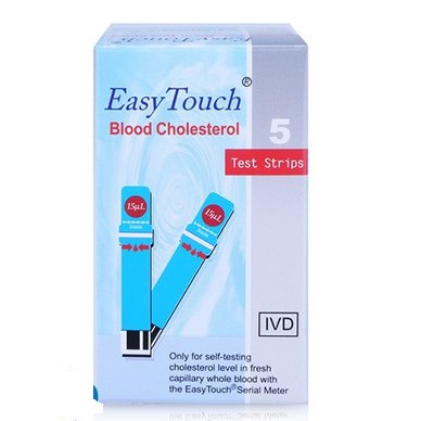 Que Thử Mỡ Máu, Cholesterol Cho Máy Đo Easy Touch GCU ET322 (5 Que)