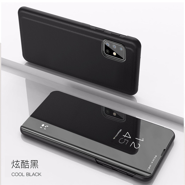 Bao da điện thoại nắp lật tráng gương cho Samsung Galaxy Note 10 Pro 10 Lite SM-N770F/DSM SM N770F/DS A50 SM- GN/DS SM-/DS SM- SM-/DS SM- U A71 SM- F/DSN SM- F/DSM2 A70/DSM