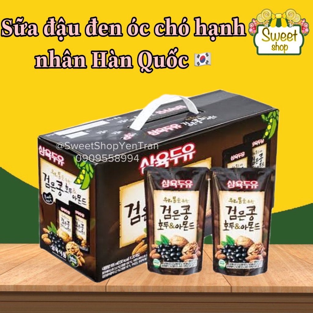 Sữa óc chó hạnh nhân đậu đen HQ