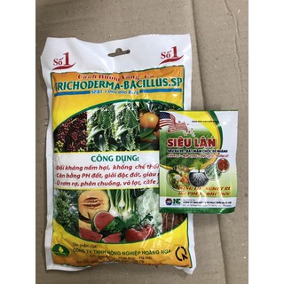 ☘ Nấm ủ Trichoderma gói 1 kg xử lý đất, cân bằng PH đất, giảm thối rễ (Tặng kèm 01 gói Lân bón cây) ✅