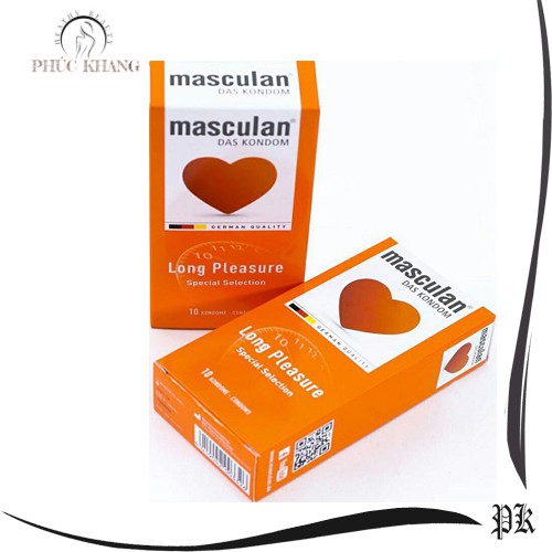 Hộp Bao Cao Su Cao Cấp Masculan Long Pleasure 5 Trong 1 - Gân Gai Kéo Dài Thời Gian Quan Hệ