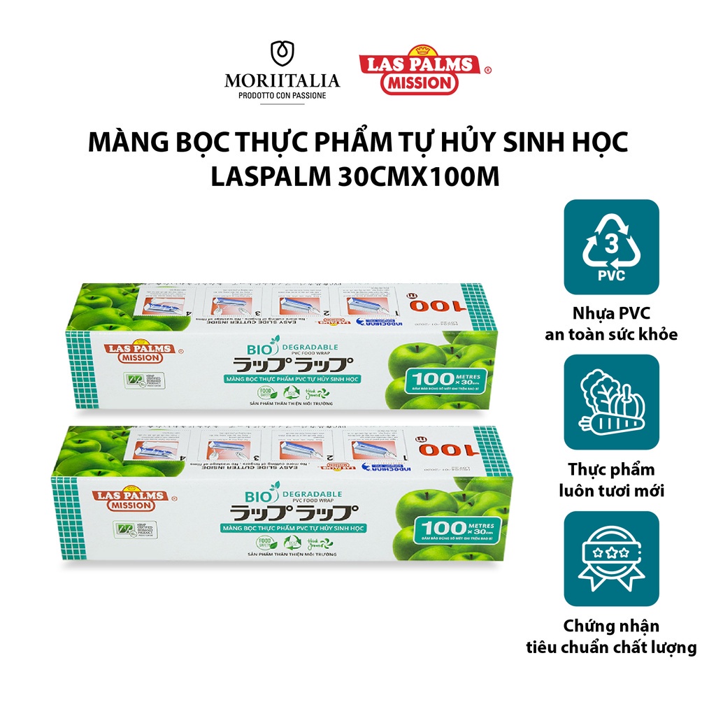 Màng bọc thực phẩm Laspalm tự hủy sinh học Moriitalia MBTP00006187