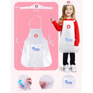 Áo tạp dề Bác Sĩ Cho Bé Tập Làm Bác Sĩ