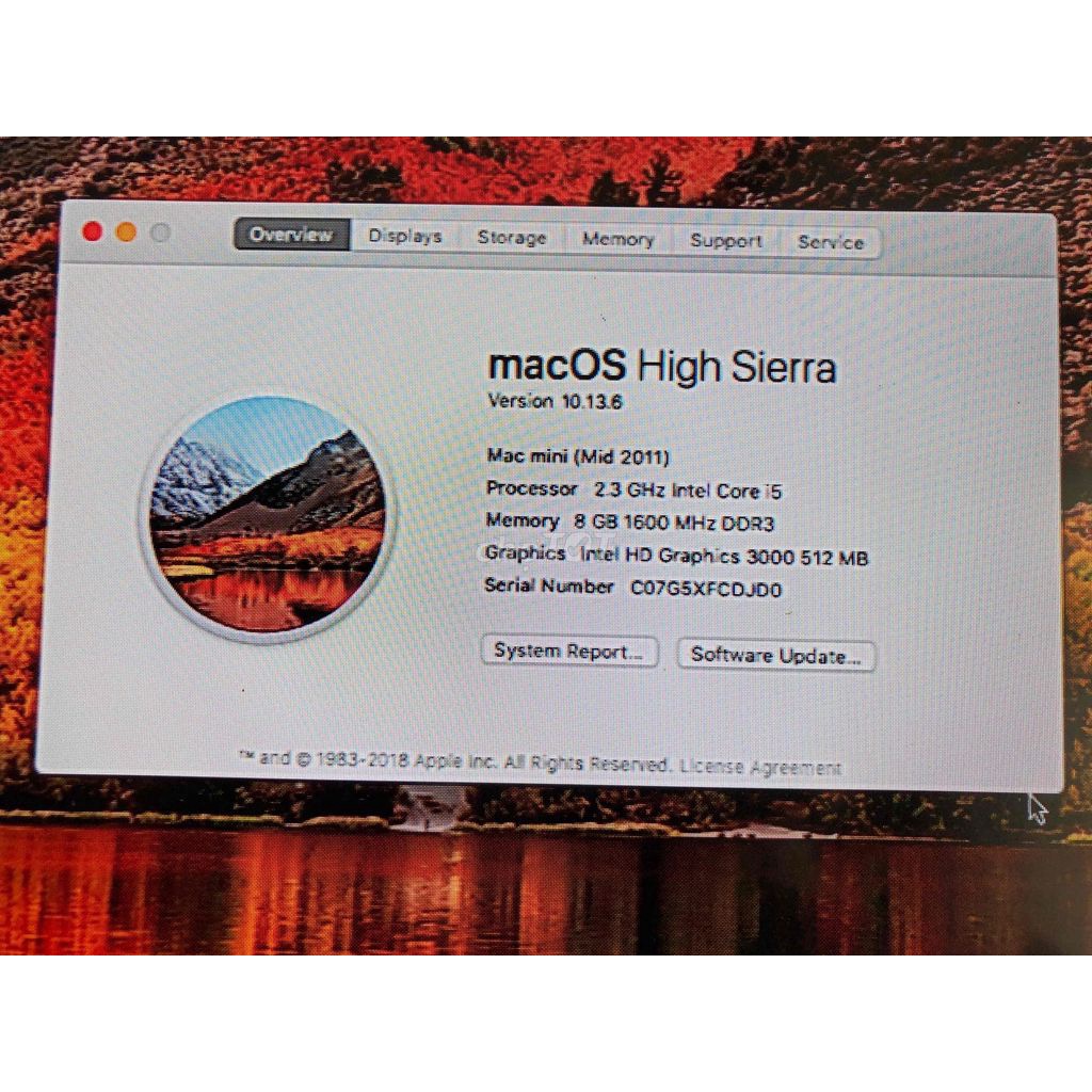 Máy tính Táo mini Mid 2011 Core I5, ram 8gb.