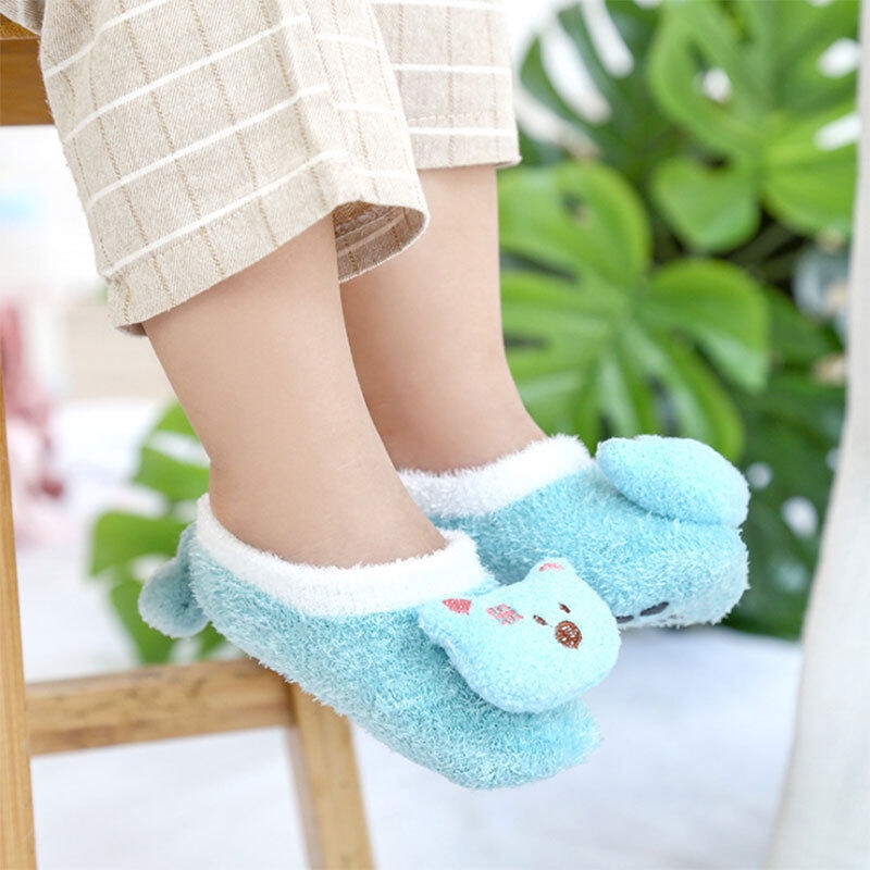 Vớ cotton chống trượt thiết kế hoạt hình đáng yêu dành cho trẻ sơ sinh từ 0-2 tuổi