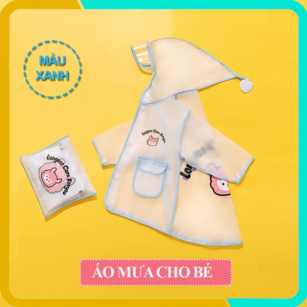 Áo Mưa Cho Bé- Chất Liệu EVA Cao Cấp- Hình Ảnh Siêu Cute- Mẫu Mới Nhất