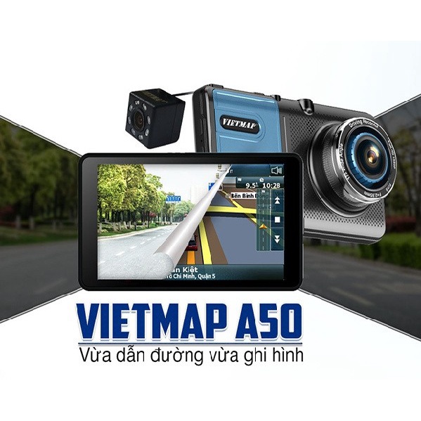 Camera hành trình ô tô VIETMAP A50, cảnh báo giới hạn tốc độ, tặng kèm thẻ nhớ 32gb