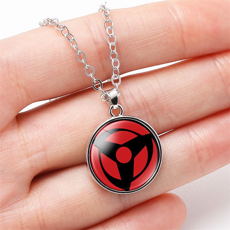 Vòng cổ Bạc Mặt Hình Kakashi Sharingan Nicklace Anime Naruto Thời Trang Cho Nam