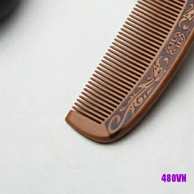 Lược Gỗ Đào Tự Nhiên Chống Tĩnh Điện Massage Da Đầu