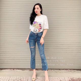 QUẦN JEAN ỐNG LOE RÁCH