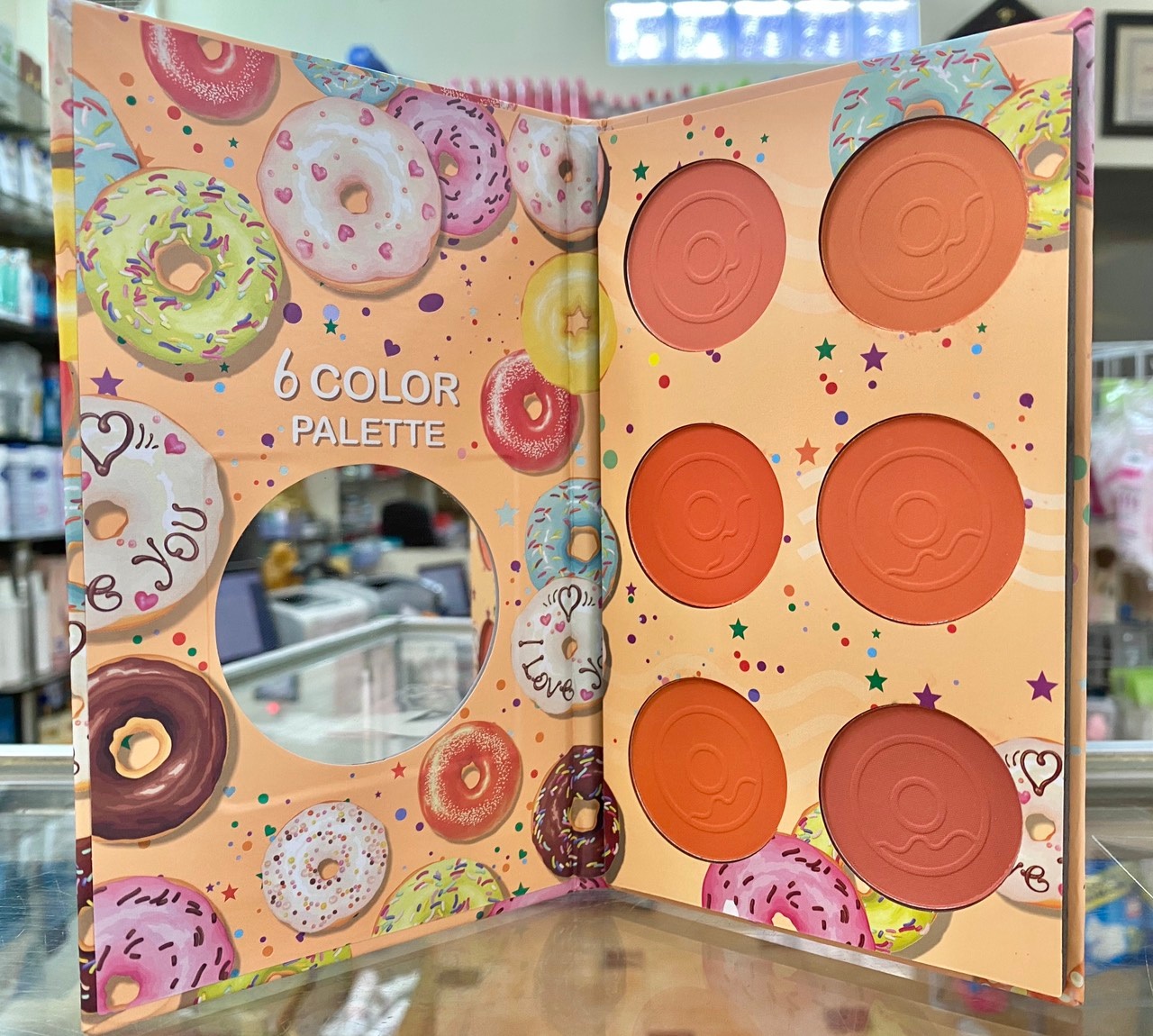 Phấn má hồng 6 ô tròn Tông Cam HASAYA SWEET DONUTS BLUSHER MAKEUP JH-3714 | BigBuy360 - bigbuy360.vn
