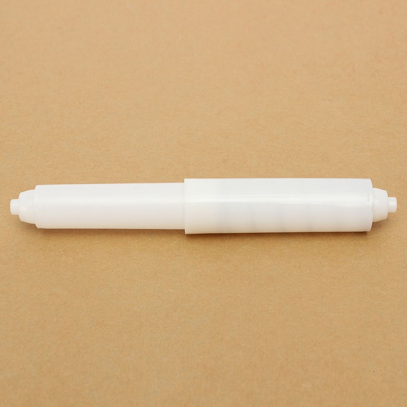 newhopetree White Plastic Replacement Toilet Roll Holder Roller Spindle Spring