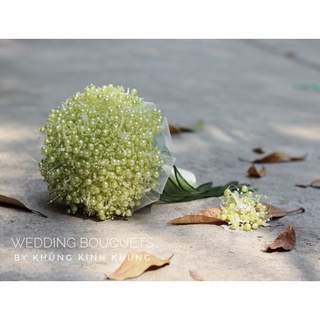 combo nguyên liệu hoa cưới và cườm