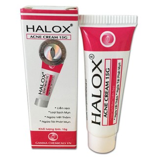 Halox 15g - Kem trị các dạng mụn trứng cá