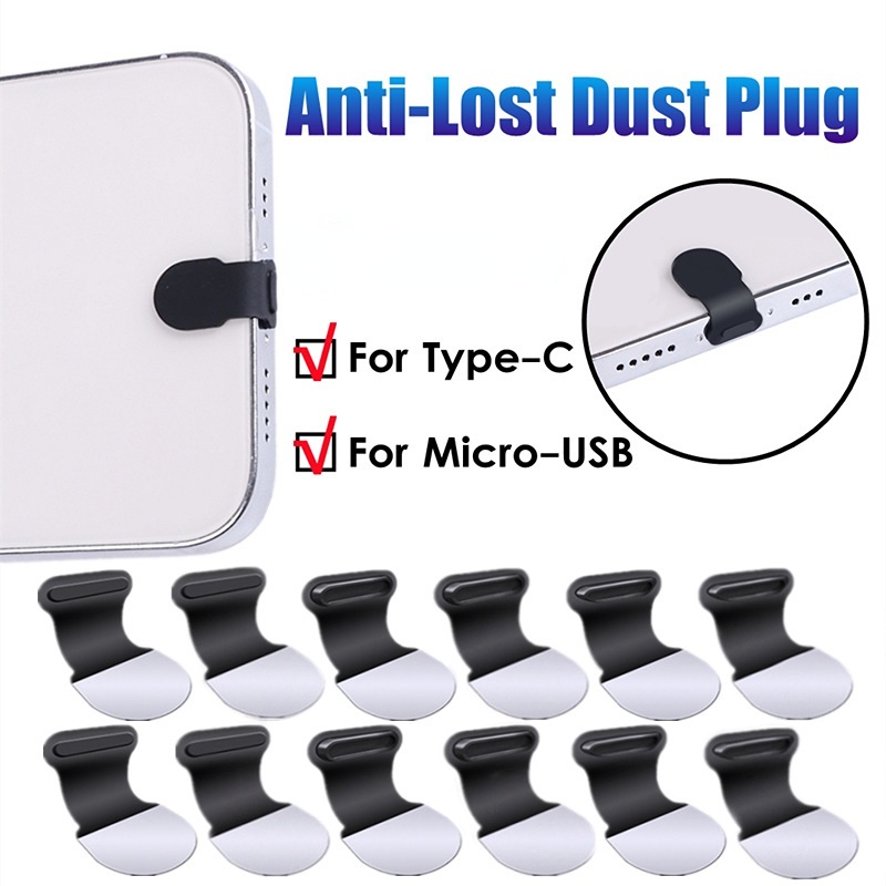 Ốp Điện Thoại Silicone Chống Bụi Chống Mất Cổng Sạc USB Type C Cho