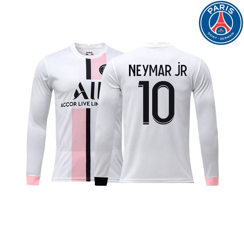 Np2 2021-2022 Paris Saint-Germain Fc. Áo Thun Thể Thao Tay Dài In Hình Cầu Thủ Messi Neymar Mbappe Plus Size