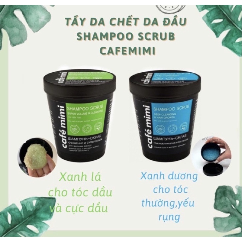 Tẩy Tế Bào Chết Da Đầu CAFE MIMI Shampoo Scrub - 330g