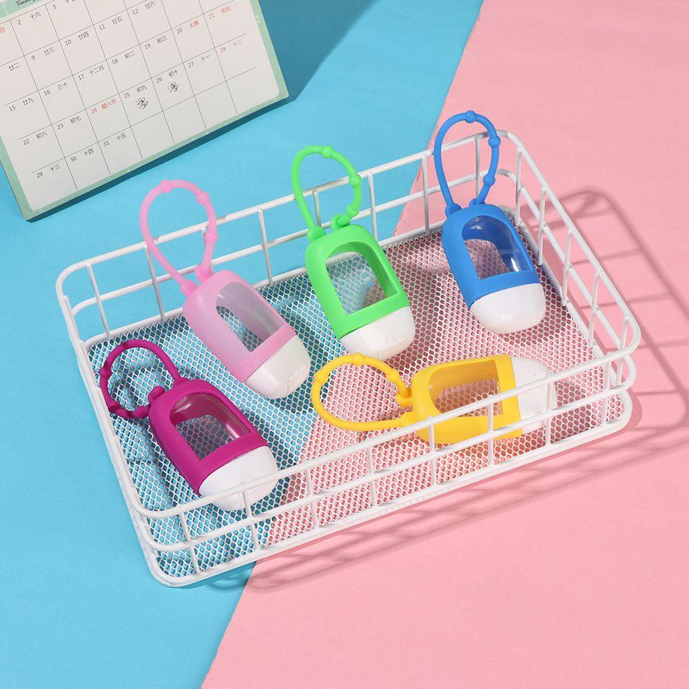 Giá Đỡ Dụng Cụ Trang Điểm Bằng Silicon Có Móc Khóa Tiện Lợi