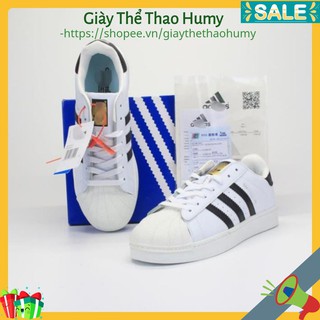Giày thể thao sneaker 𝐀𝐃𝐈𝐃𝐀𝐒 𝐒𝐮𝐩𝐞𝐫𝐬𝐭𝐚𝐫 og 'vintage white 🌟full size box bill🌟nam nữ..-humy
