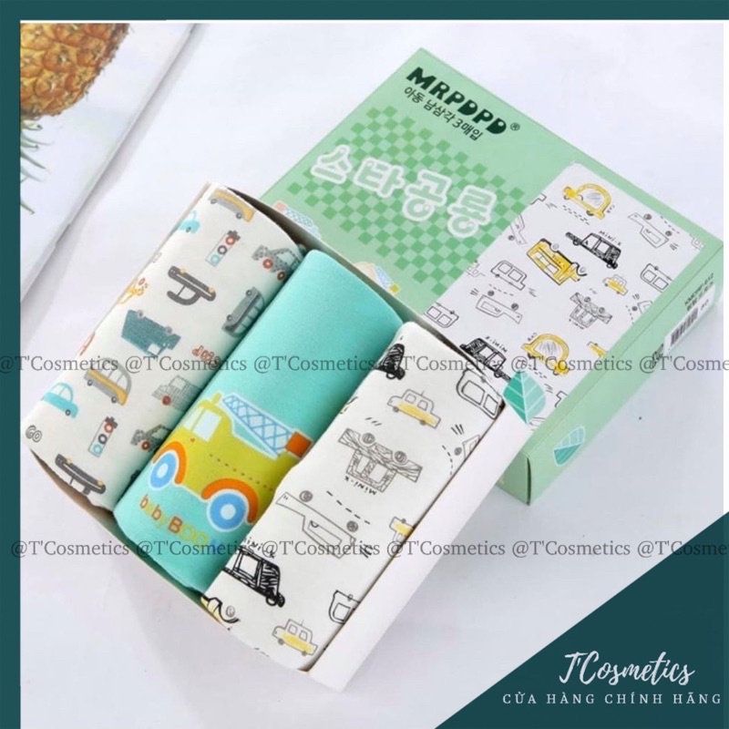 Set 3 Quần Lót Trẻ Em Dạng Đùi Boxer - Mẫu Xe MRPDPD