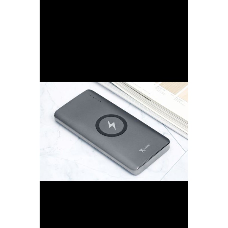 Pin sạc dự phòng không dây Polymer 10.000mAh Type C PD QC3.0 Xmobile P66D Xám