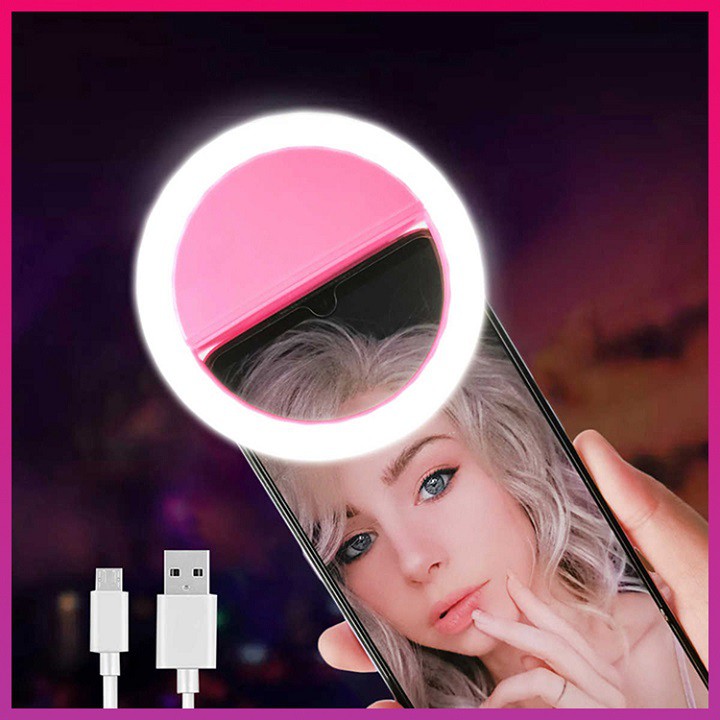 Đèn Led Selfie kẹp điện thoại, đèn led trợ sáng chụp ảnh selfie, đèn led chụp selfie, đèn led kẹp điện thoại Educase86