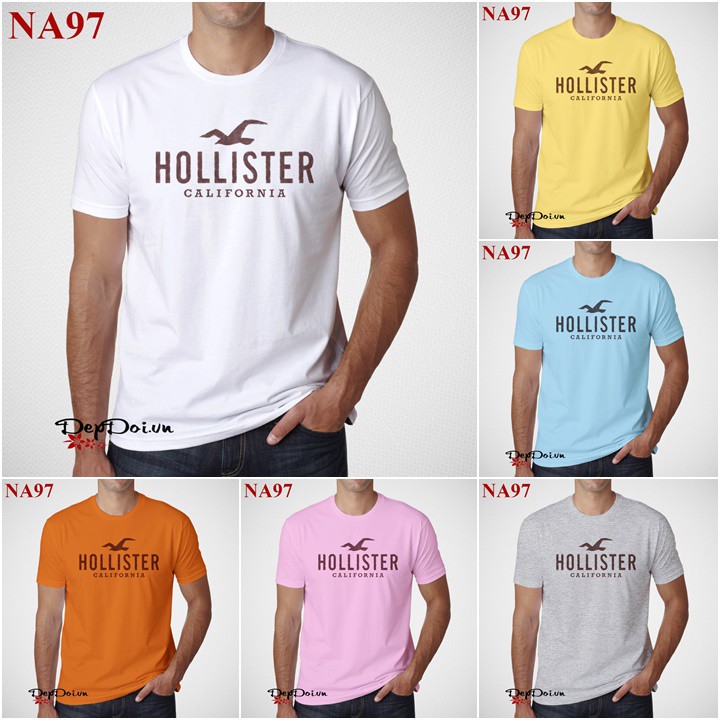 Áo thun nam cổ tròn Hollister California NA97