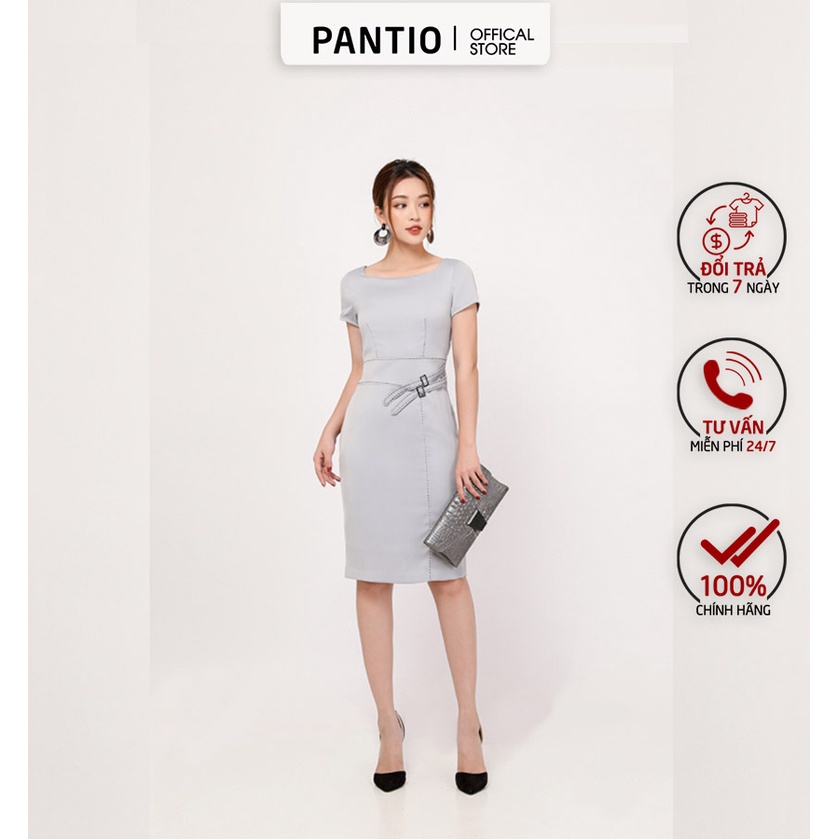 Đầm công sở ngắn tay dáng ôm nhẹ FDC72201 - PANTIO