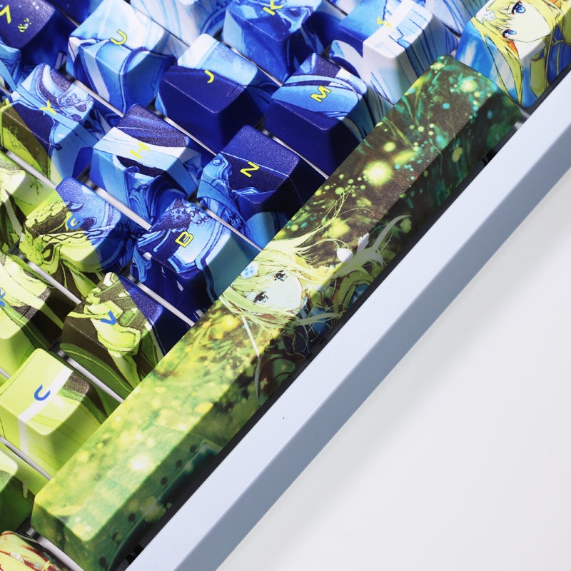 Sword Art Online Keycap Cherry Profile Chủ đề SAO Anime PBT DYE Thăng hoa Bàn phím cơ học Keycap