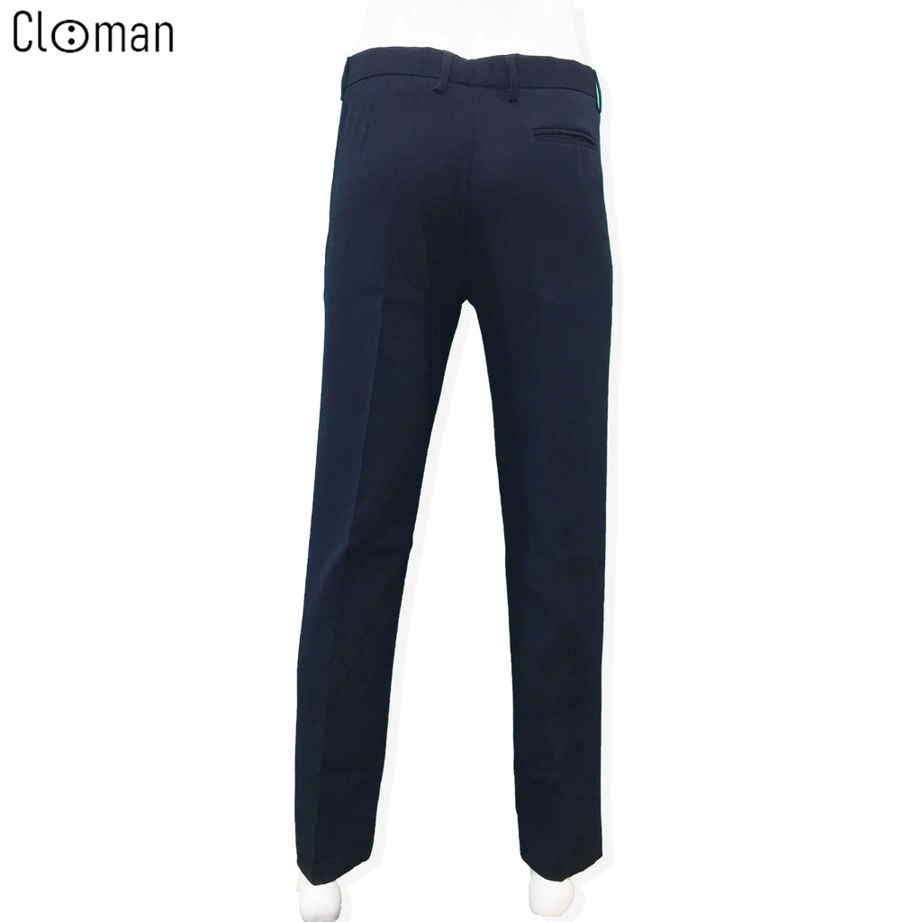 Quần Tây Học Sinh Nam Xanh Đen CLOMAN Có Bigsize Ống Suông Vải Cao Cấp QD005