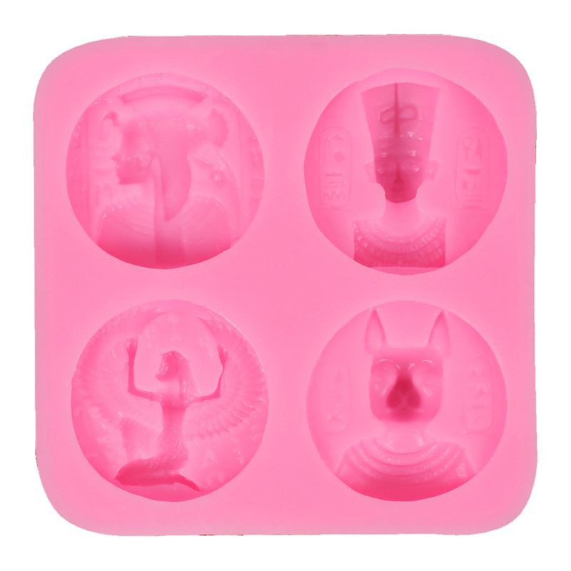 Khuôn Silicone Tạo Hình Đồng Xu Ai Cập Trang Trí Bánh
