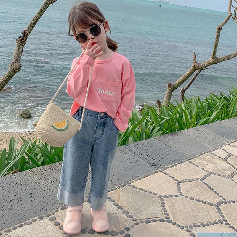 Quần jean dài lưng thun co giãn dành cho bé gái