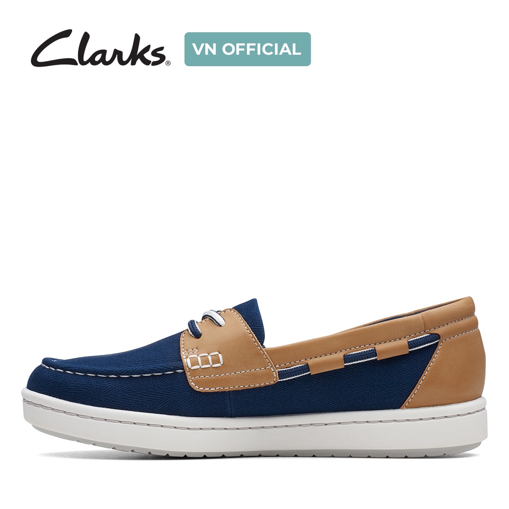 Giày Lười Nữ CLARKS Step Glow Lite màu xanh biển
