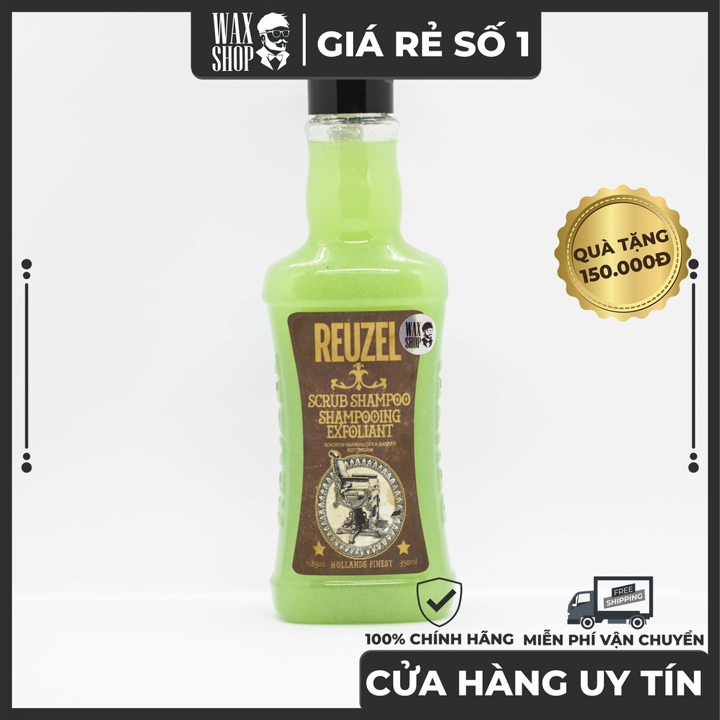 Dầu Gội Cao Cấp Reuzel Scrub 100ml/ 350ml/ 1000ml  CHÍNH HÃNG  Giúp Rửa Trôi Pomade và Làm Sạch Gàu của Reuzel.