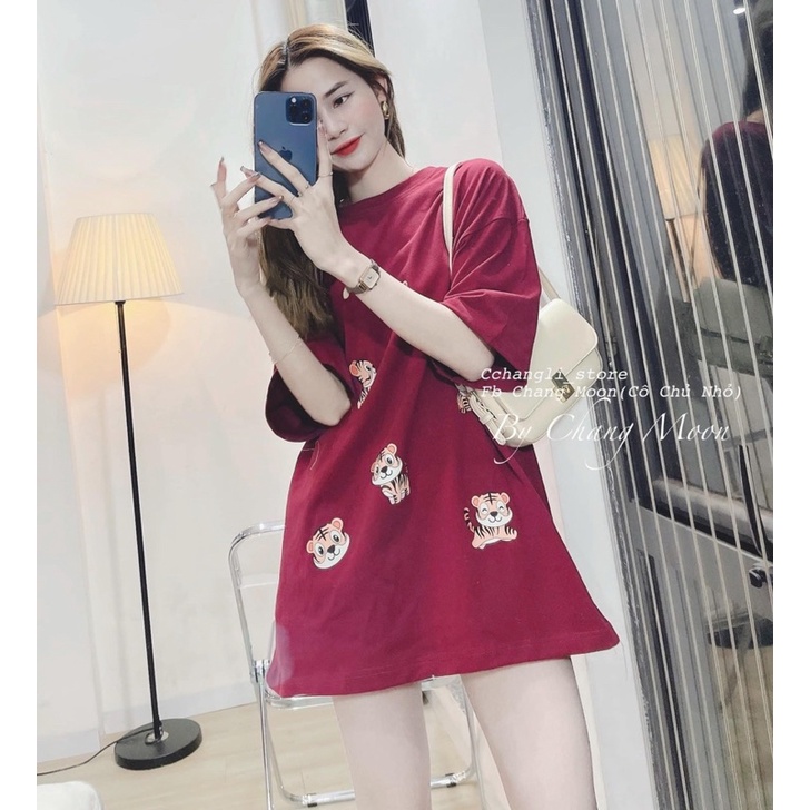 [GIÁ HUỶ DIỆT] Áo Thun Tay lỡ Hổ Báo Hot Hit -Áo Phông Rộng Nam Nữ Mặc Đơn Đôi Nhóm Phong Cách Unisex Năng Động