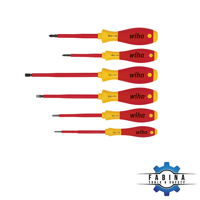 Bộ tua vít cách điện 1000V 6 chi tiết Wiha 00833