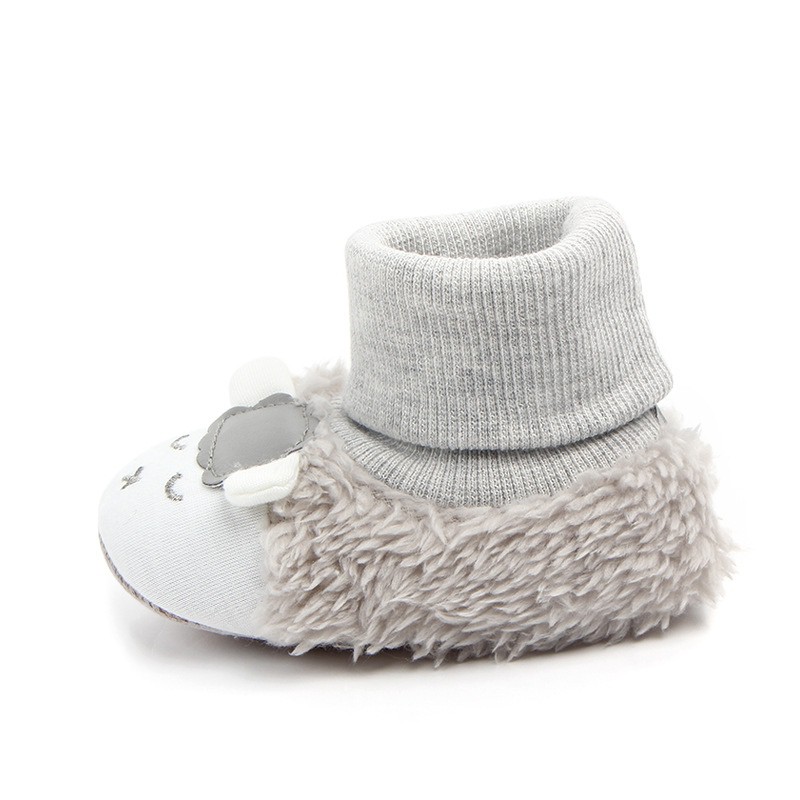 Giày cotton mềm mại họa tiết hoạt hình đáng yêu cho bé