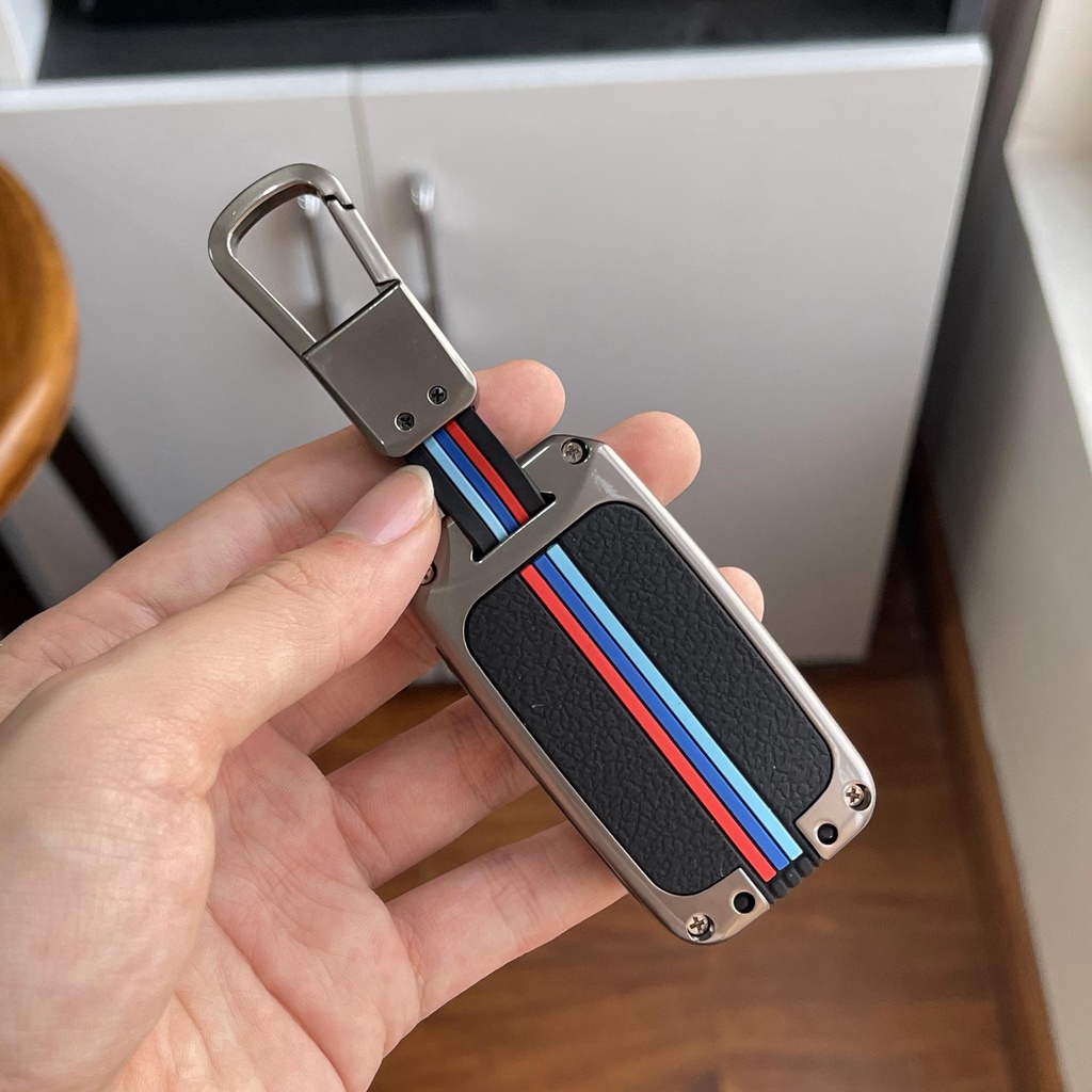 Ốp khóa kim loại phản quang - Vỏ bọc chìa smartkey ô tô Honda Civic, City, CRV, HRV, Accord