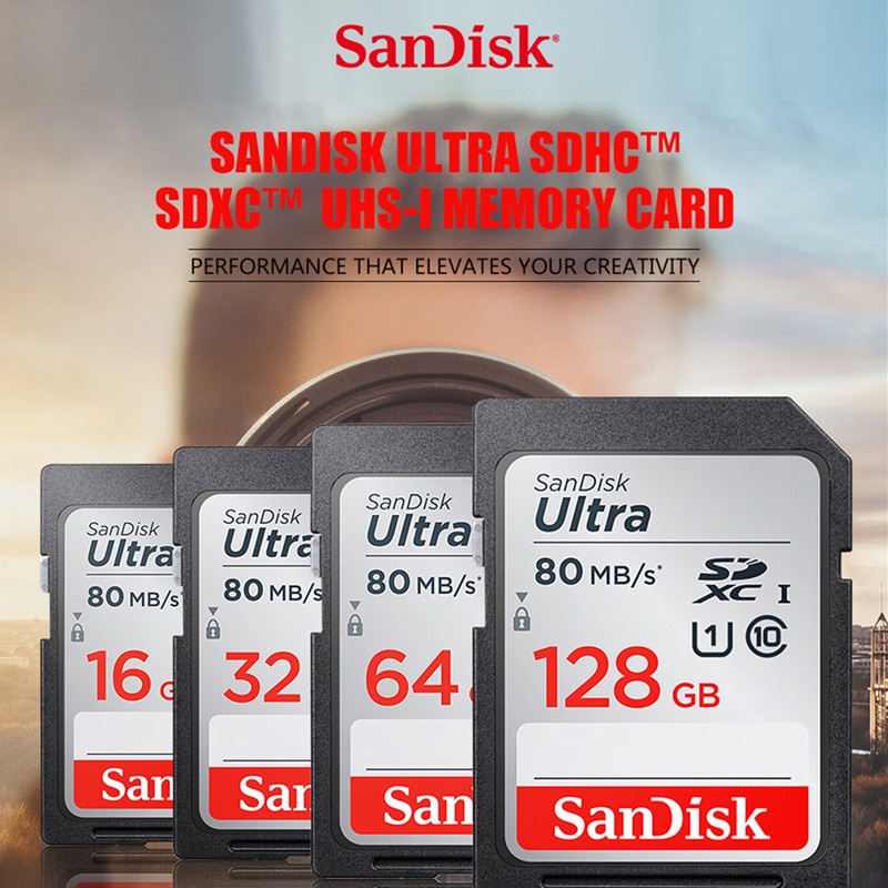 Ultra 16gb 32gb 64gb 128gb class 10 bộ nhớ sd thẻ flash sd cho máy ảnh