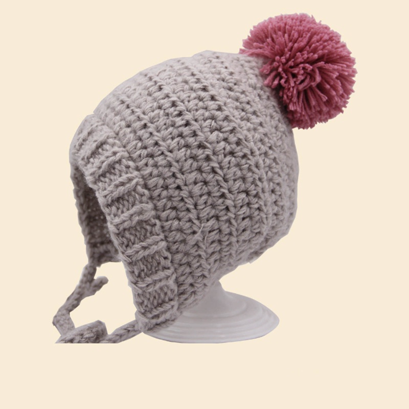 Mũ Len Mềm Mại Bảo Vệ Tai Dễ Thương Cho Bé