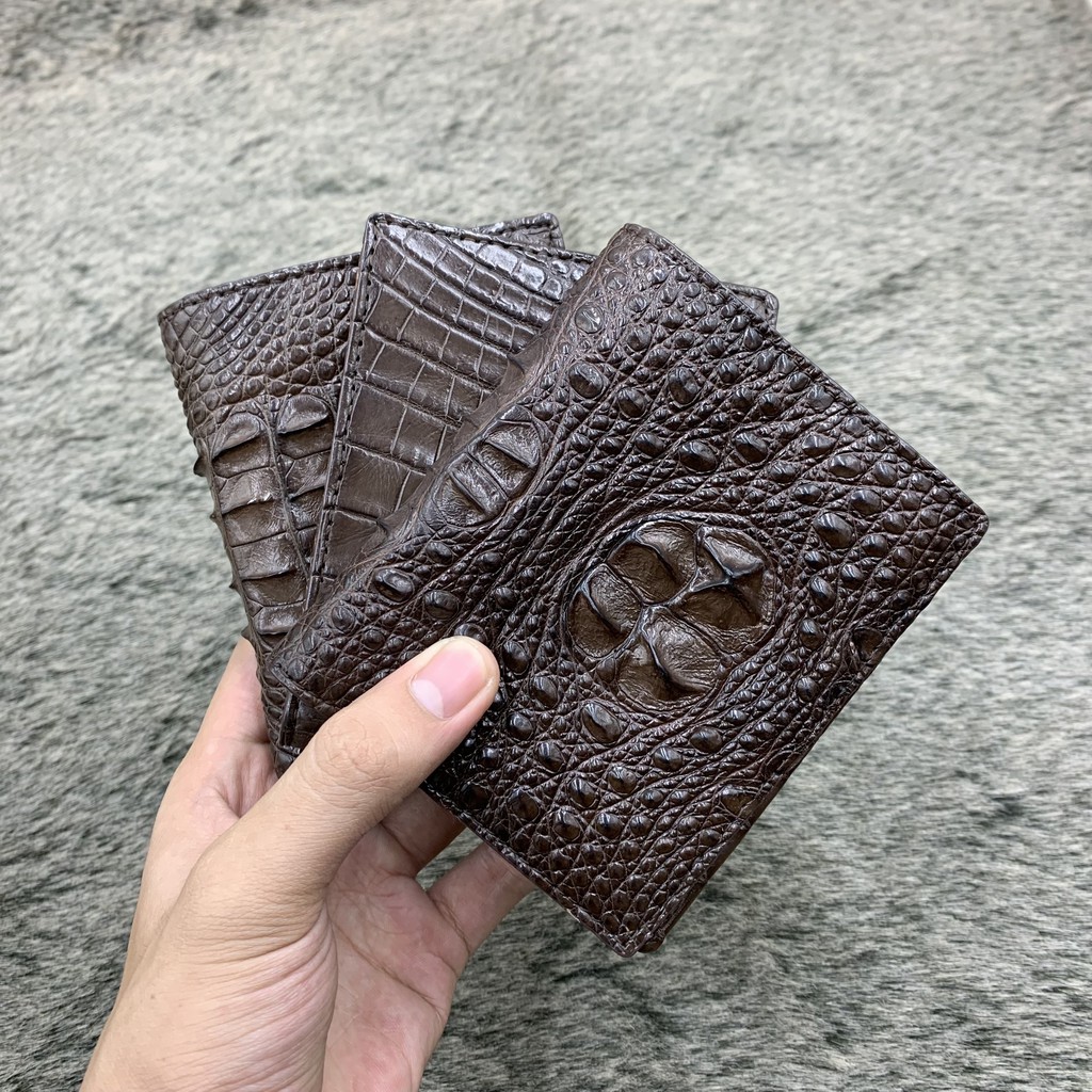 Ví/bóp nam cá sấu 2 mặt hàng VIệt Nam hàng siêu chất siêu bền