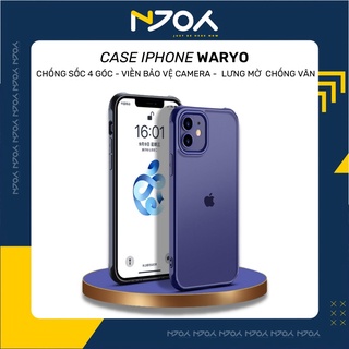 Ốp Lưng Ip Waryo Chống Sốc Lưng Mờ Chống Vân Taybảo Vệ Camera Lưới Loa Thoát Khí Ip 12 Pro Max 11 Njoyshop