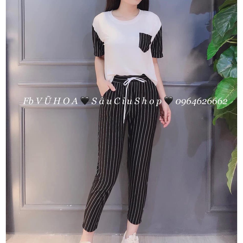 Bộ đũi kẻ phối túi.