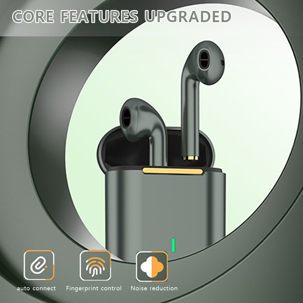 Tai Nghe Nhét Tai Không Dây Bluetooth 5.0 J18 TWS Có Nút Cảm Ứng Âm Thanh Nổi HIFI Kèm Hộp Đựng