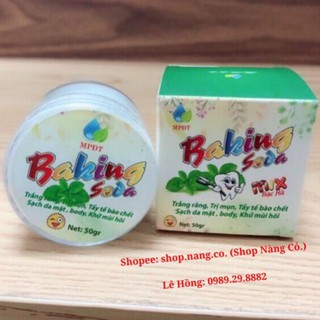 [Chính Hãng] Baking soda - Tẩy Trắng răng, Thơm miệng, Giảm mụn, Mịn da, Khử mùi, Tẩy da chết hiệu quả... Soda Ngân Bình