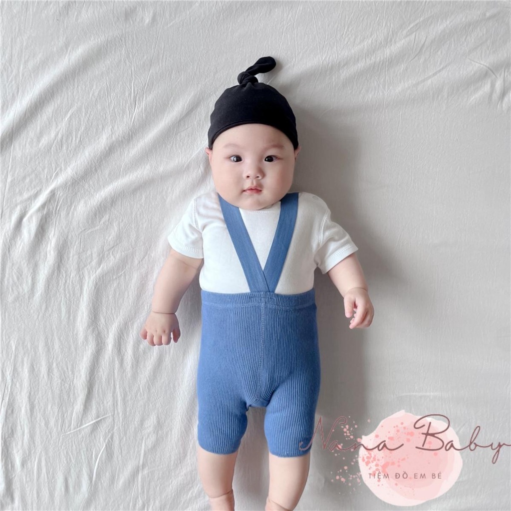Quần cho bé NANABABY98 kiểu dáng yếm đùi phiên bản xuân thu phong cách Hàn Quốc dành cho trẻ em từ 0 đến 2 tuổi QA44