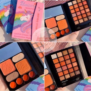 Bộ Trang Điểm Đa Năng [Son Môi + Má Hồng + Phấn Mắt] MILA COLOR 56g