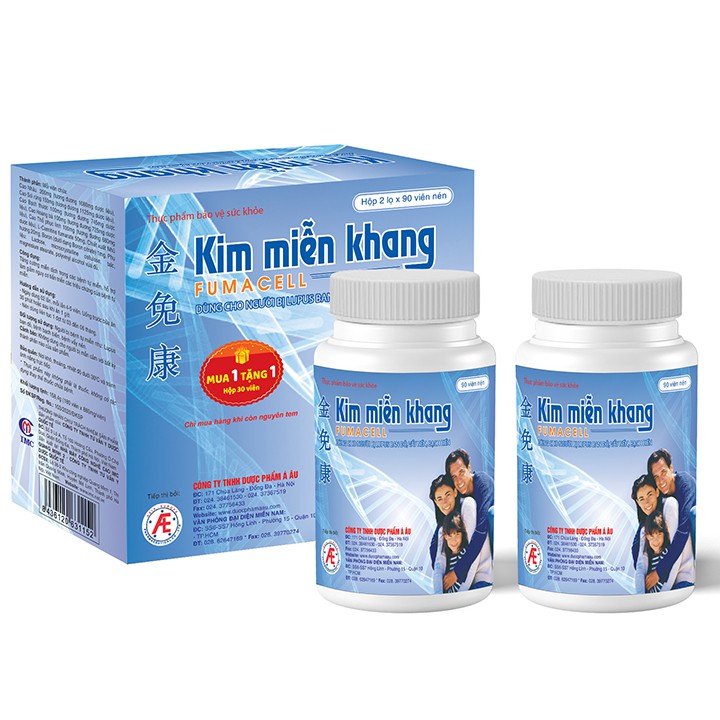 Kim Miễn Khang Hộp 180 Viên - Hỗ trợ Lupus Ban Đỏ, Vảy Nến, Các Bệnh Tự Miễn - Gia Hân Pharmacy